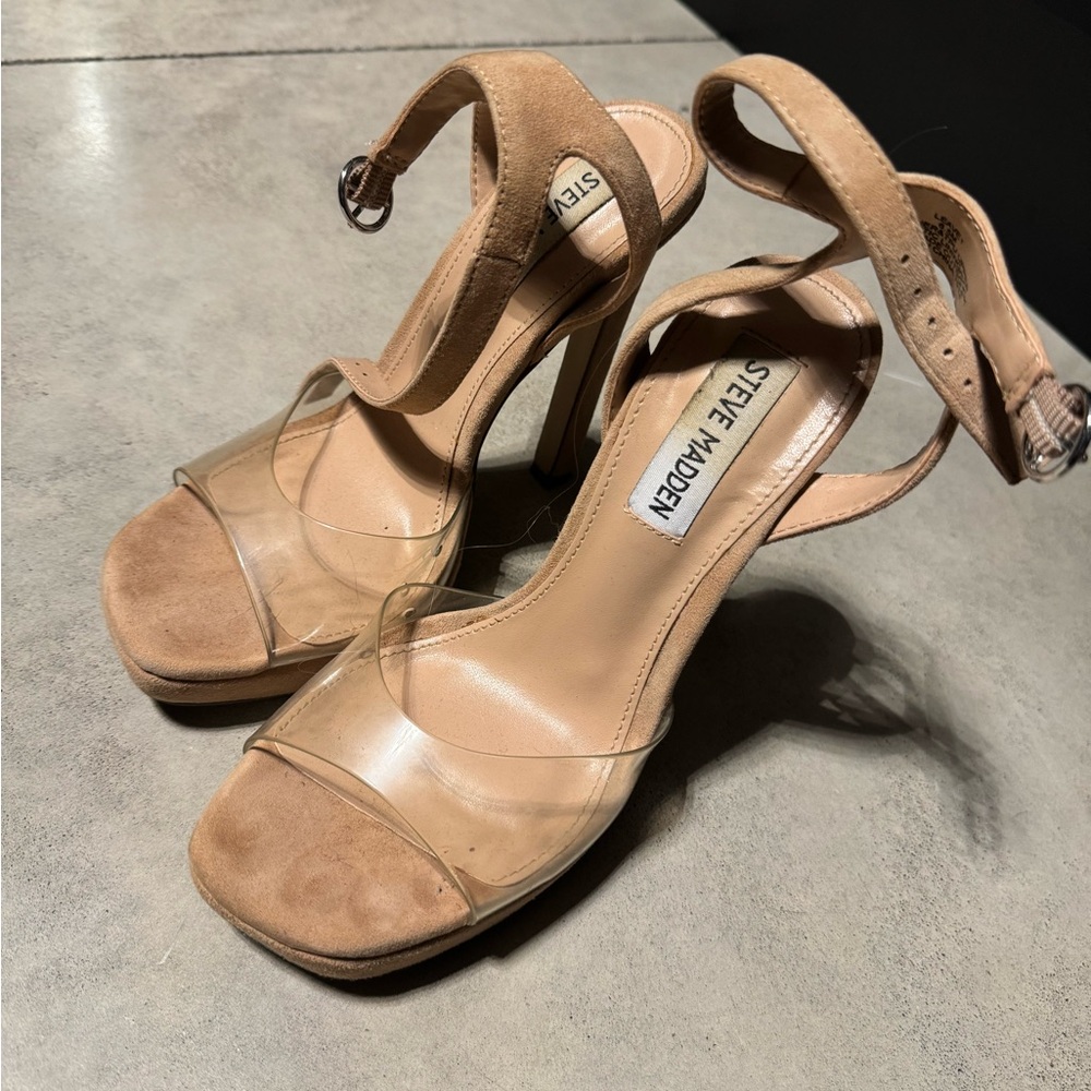 Steve madden clear sandals